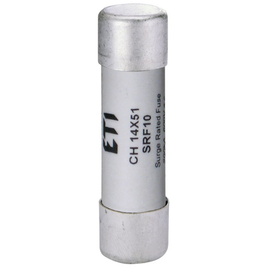 Циліндричний запобіжник ETI 002636004 CH 14x51 SRF 10 (для захисту ОПН 10kA)