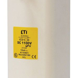 Запобіжник ETI 004110398 NH-2XL gPV 250A 1100V DC (L/R=2ms)