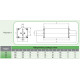 Запобіжник ETI 004110564 NH-1XL gPV 160A 1500V DC (L/R=2ms)