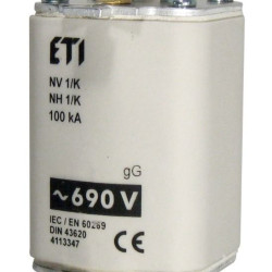 Запобіжник із ударною голкою ETI 004113342 NH-1 K/gG 100 A KOMBI 690V