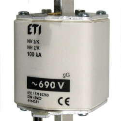 Запобіжник із ударною голкою ETI 004114349 NH-2 K/gG 300A KOMBI 690V