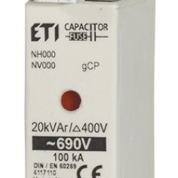 Запобіжник ETI 004117102 NH-000/gCP 1 5 kVAr