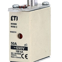 Запобіжник ETI 004181311 NH-000/gG 50A 690V KOMBI