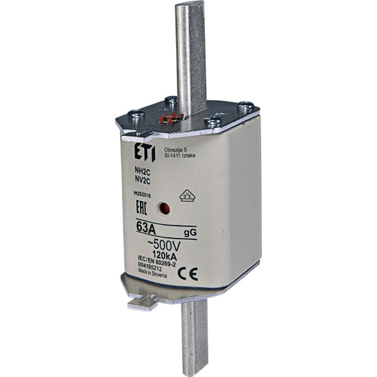 Запобіжник ETI 004185212 NH-2C/gG 63A 500V KOMBI
