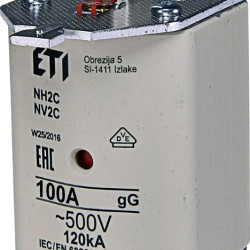 Запобіжник ETI 004185214 NH-2C/gG 100A 500V KOMBI