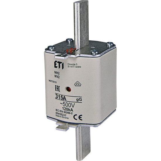 Запобіжник ETI 004185222 NH-2/gG 315A 500V KOMBI