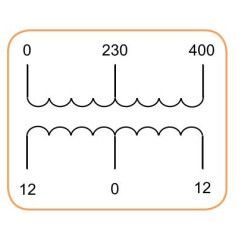 Трансформатор напруги ETI 003801019 TRANSF 1f B 12-0-12V 5000VA
