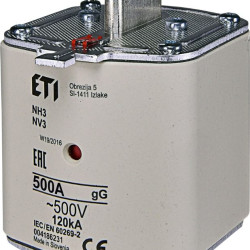 Запобіжник ETI 004186231 NH-3/gG 500A 500V KOMBI