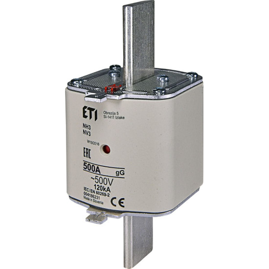 Запобіжник ETI 004186231 NH-3/gG 500A 500V KOMBI