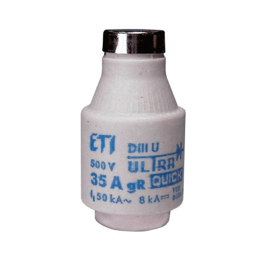 Запобіжник ETI 004323001 DIIIUQ35A/500V gR (50 kA)