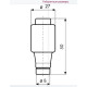 Запобіжник ETI 004323002 DIIIUQ50A/500V gR (50 kA)