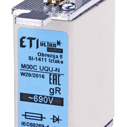 Запобіжник ETI 004331025 M000UQU-N/50A/690V gR (50kA)