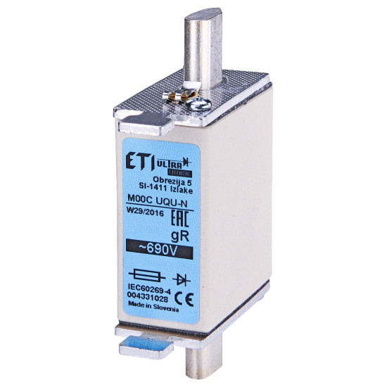 Запобіжник ETI 004331025 M000UQU-N/50A/690V gR (50kA)