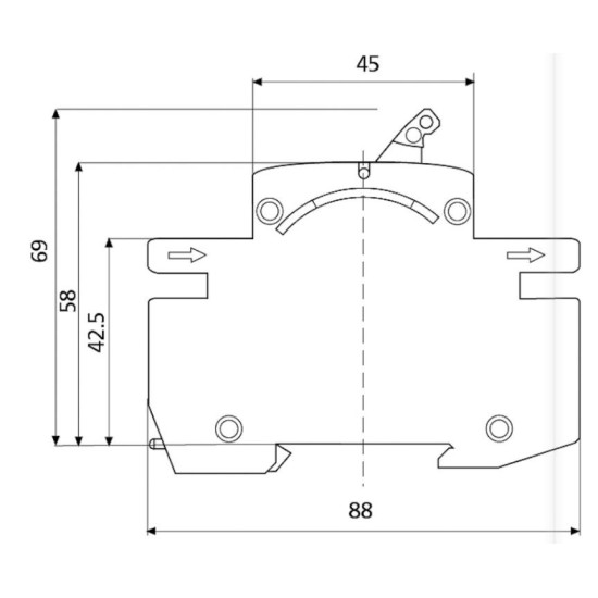 Роз'єднувач запобіжник ETI 002261002 VL D0 1 10A 1p