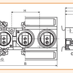 Тримач запобіжника ETI 002322025 EZN 25/3+ZP 3p (DII)