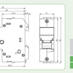 Роз'єднувач ETI 002560201 EFH 14 1P 50A 1000V DC