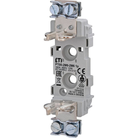 Тримач запобіжника ETI 004121301 PT 0 1p 160A (2M6-2M6)
