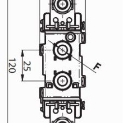Тримач запобіжника ETI 004121301 PT 0 1p 160A (2M6-2M6)