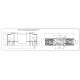 Тримач запобіжника ETI 004122061 U2 XL-1IGZ/1500/H 400A 1p 1500V AC/DC
