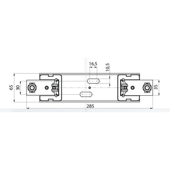 Тримач запобіжника ETI 004132024 PKI 3L 630A 1p 1200V AC/DC