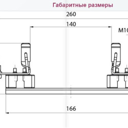 Тримач запобіжника ETI 004132025 PKI 2 XL 400A 1p 1200V AC/DC