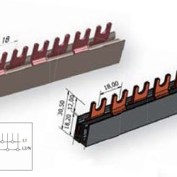 Шина живлення ETI 2921066 IZ 16/2F/12 (для EFI) (0,21м)