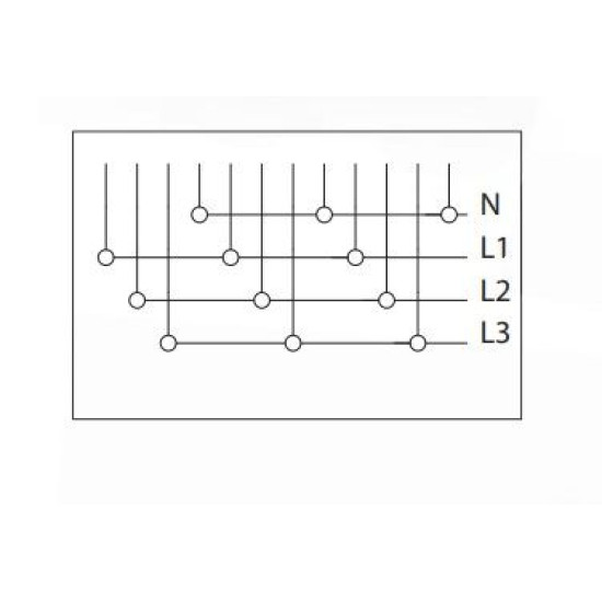 Шина живлення ETI 2921068 IZ 16/4F/12 4p (0,21м)