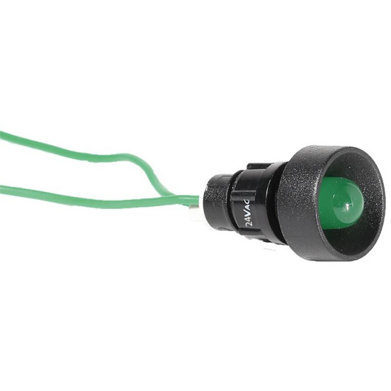 Сигнальна лампа ETI 004770807 LS 10 G 24 10мм 24V AC (зелена)