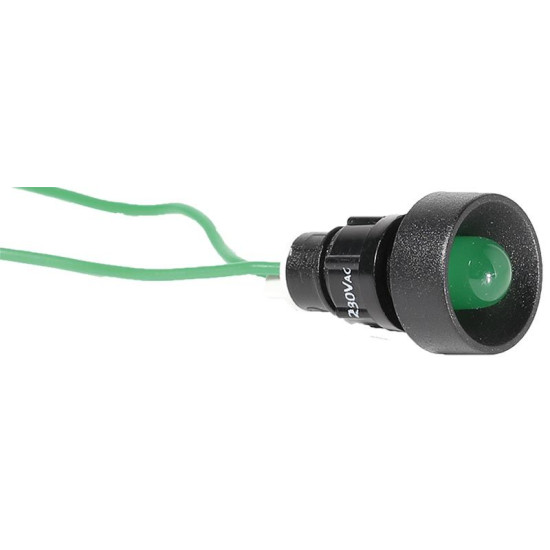 Сигнальна лампа ETI 004770810 LS 10 G 230 10мм 230V AC (зелена)