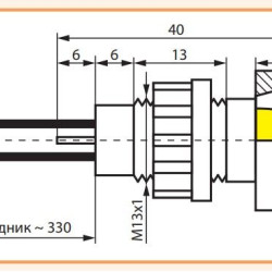 Сигнальна лампа ETI 004770811 LS 10 R 230 10мм 230V AC (червона)