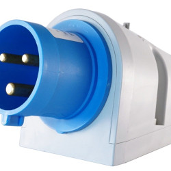 Настінна силова вилка ETI 004482058 EP-1632 IP44 (16A 230V 2P+PE)