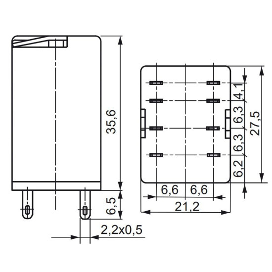 Електромеханічне реле ETI 002473002 ERM2-024AC 2p
