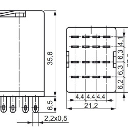 Електромеханічне реле ETI 002473006 ERM4-024DC 4p