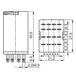 Електромеханічне реле ETI 002473009 ERM4-024ACL 4p