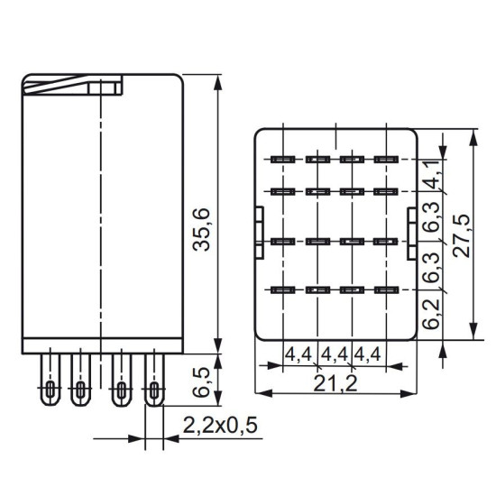 Електромеханічне реле ETI 002473009 ERM4-024ACL 4p