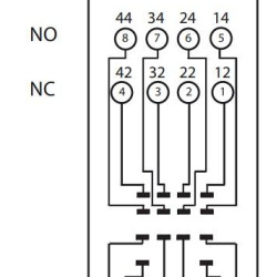 Цоколь ETI 002473014 ERB4-T тип Т (для ERM4)