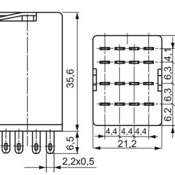 Електромеханічне реле ETI 002473022 ERM4-110 DCL 4p