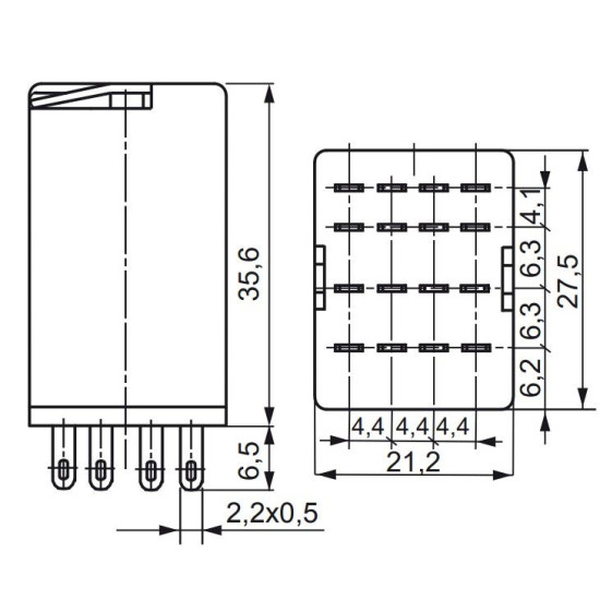 Електромеханічне реле ETI 002473023 ERM4-220 DCL 4p