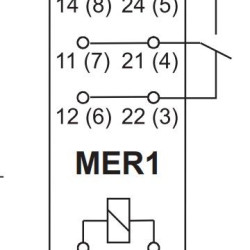 Електромеханічне реле ETI 002473043 MER1-024AC (1x16A 250VAC)