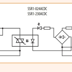 Тиристорне інтерфейсне реле ETI 002473050 SSR1-024 ACDC 1NO 1.2A AC1 400V AC