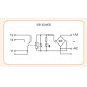 Електромеханічне інтерфейсне реле ETI 002473052 SER1-024 ACDC 1CO 6A AC1 250V AC