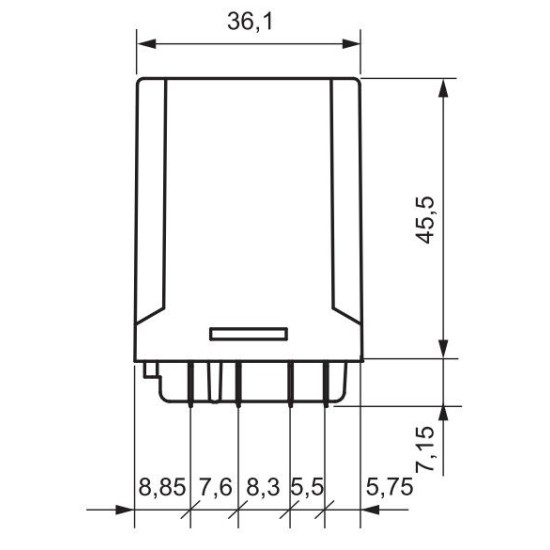 Електромеханічне реле ETI 002473060 RERM3-230AC 3p (16A AC1 250V AC)