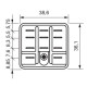 Електромеханічне реле ETI 002473061 RERM3-230ACL 3p (16A AC1 250V AC)