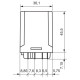 Електромеханічне реле ETI 002473062 RERM3-24AC 3p (16A AC1 250V AC)