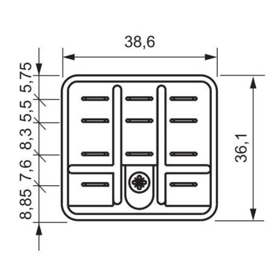Електромеханічне реле ETI 002473062 RERM3-24AC 3p (16A AC1 250V AC)