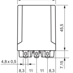 Електромеханічне реле ETI 002473063 RERM3-24ACL 3p (16A AC1 250V AC)