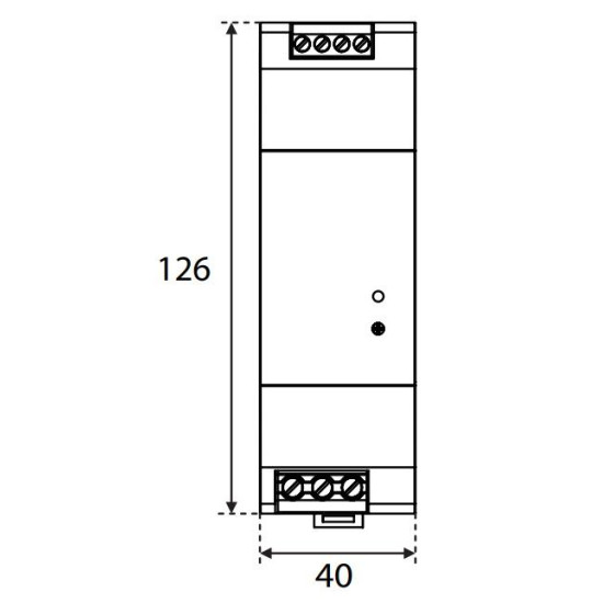 Джерело живлення ETI 004656682 PS-120-24 (Вхід: 100-240V AC/140-340V DC; Вихід: 24-28V DC/120W/5A)