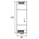 Джерело живлення ETI 004656682 PS-120-24 (Вхід: 100-240V AC/140-340V DC; Вихід: 24-28V DC/120W/5A)