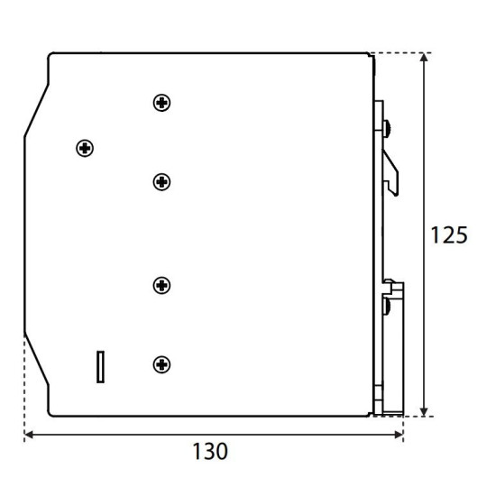 Джерело живлення ETI 004656683 PS-240-24 (Вхід: 100-240V AC/140-340V DC; Вихід: 24-28V DC/240W/10A)