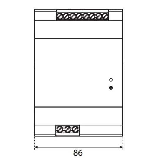 Джерело живлення ETI 004656684 PS-480-24 (Вхід: 100-240V AC/140-340V DC; Вихід: 24-28V DC/480W/20A)